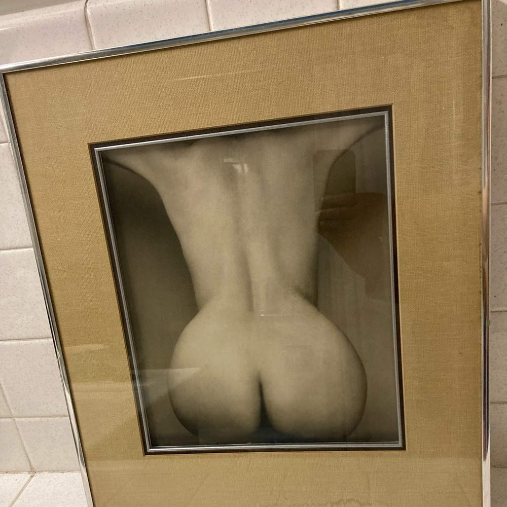 Vintage nude black and white photo